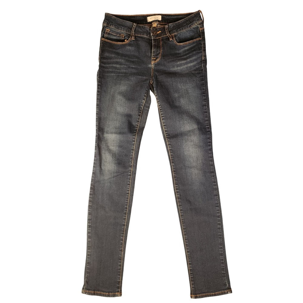 Bullhead Black Skinniest Blue Jeans Dark Wash Women's 30 x 30 Mid Rise
